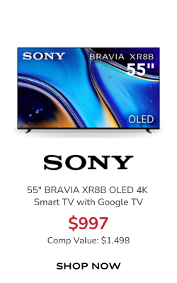 Sony BRAVIA XR8B OLED TV 55-Inch 4K Smart with Google TV in Black