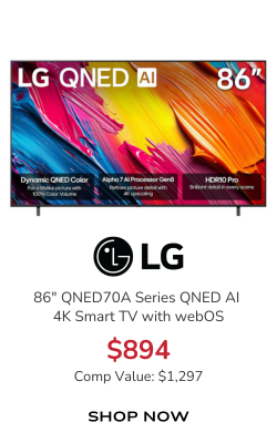 LG QNED70A Series QNED AI TV 86-Inch 4K Smart with webOS