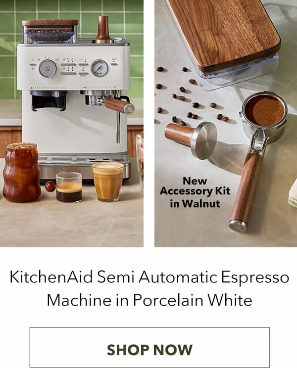 KitchenAid Semi Automatic Espresso Machine in Porcelain White
