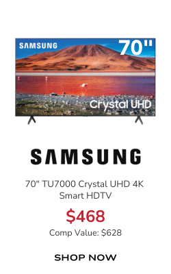 Samsung 70" TU7000 Titan Gray Crystal UHD 4K Smart HDTV