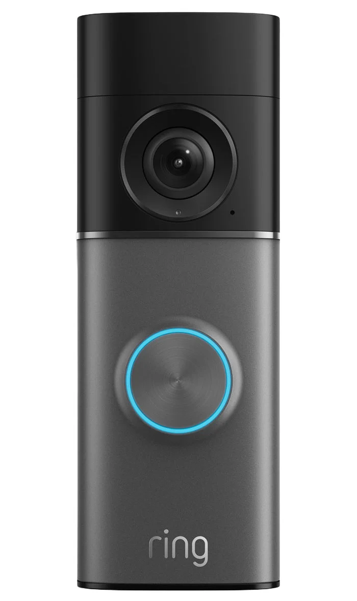 Ring Wired Doorbell Pro With Retinal 4K PoE Security Camera in Deep Silver