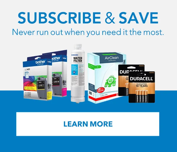 SUBSCRIBE & SAVE - Never run out, when you need it the most. LEARN MORE