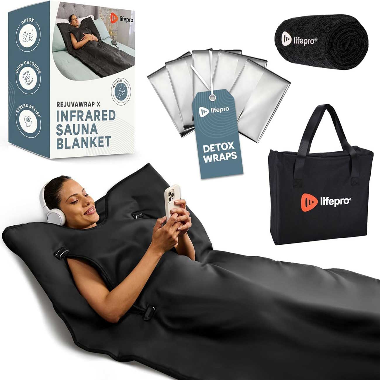 Image of Lifepro RejuvaWrap X Infrared Sauna Blanket