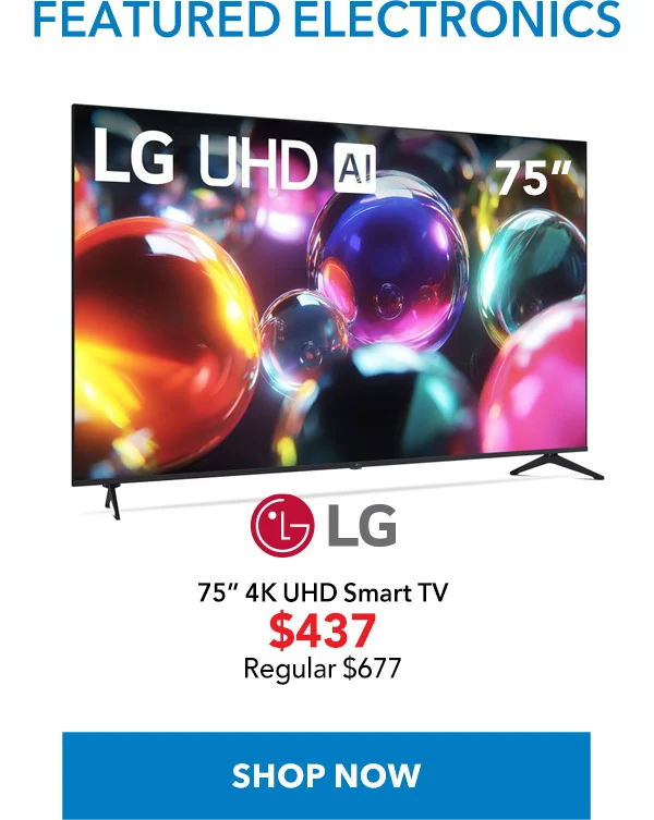 LG UA77 Series TV UHD AI 4K Smart 75-Inch