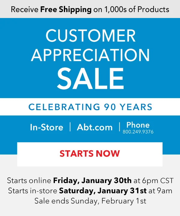CUSTOMER APPRECIATION SALE - CELEBRATING 90 YEARS