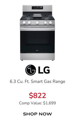 LG 6.3 Cu. Ft. Smart Gas Range in PrintProof Stainless Steel