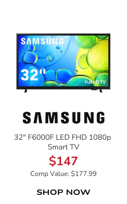 Samsung F6000F LED TV 32-Inch FHD 1080p Smart in Black