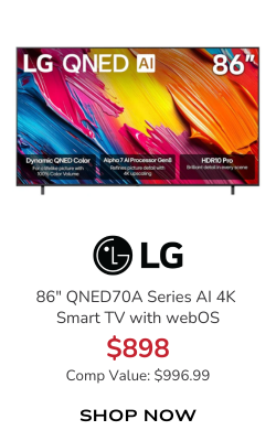 LG QNED70A Series QNED AI TV 86-Inch 4K Smart with webOS