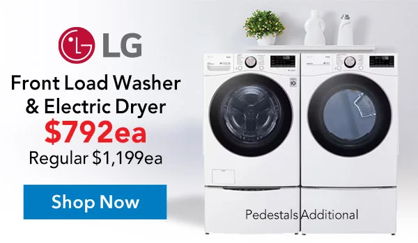 LG Front Load Washer & Electric Dryer