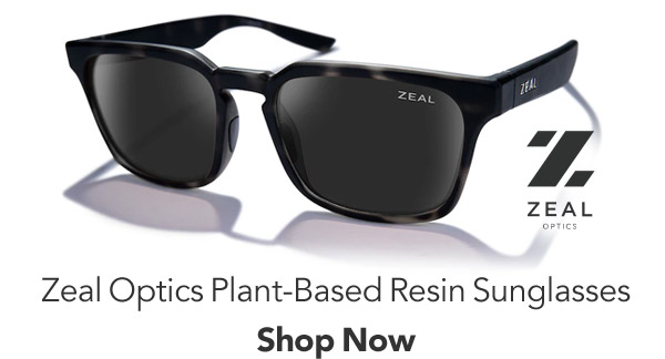 Zeal Optics Whittier Sunglasses Plant-Based Oversized Square 54mm