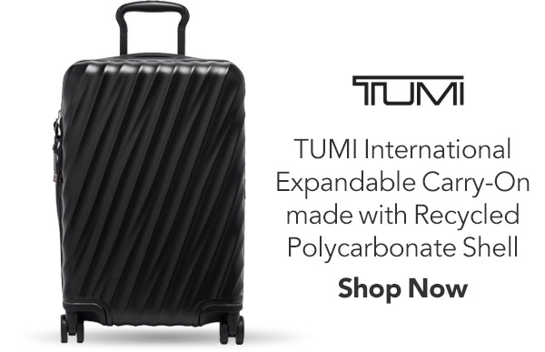 TUMI Carry-On 19 Degree International Expandable 4 Wheeled in Black Textured