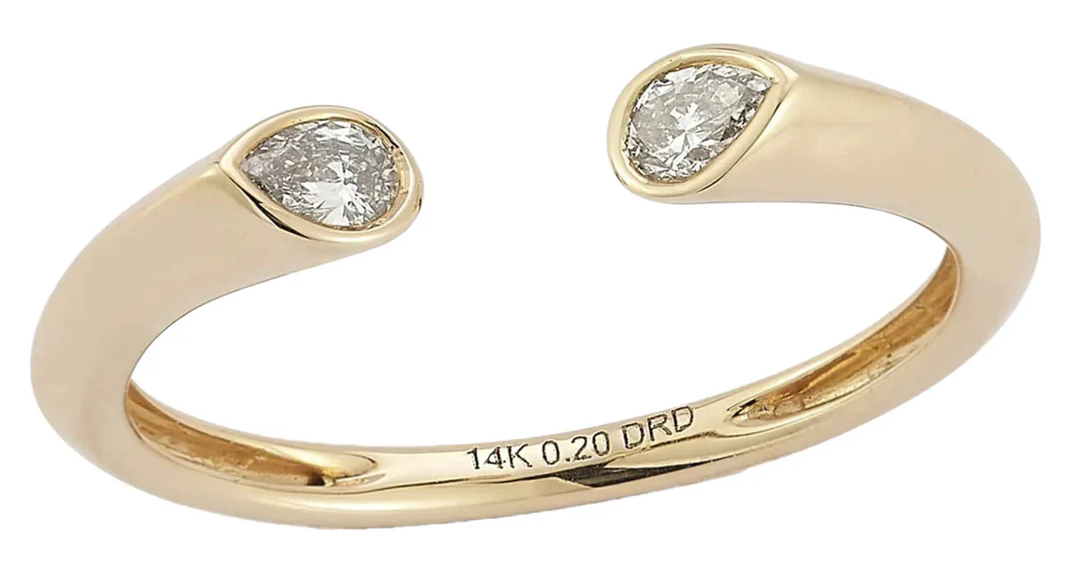 Image of Taylor Elaine Inlay Pear Ring