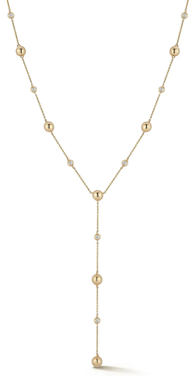 Image of Poppy Rae Pebble Lariat Necklace