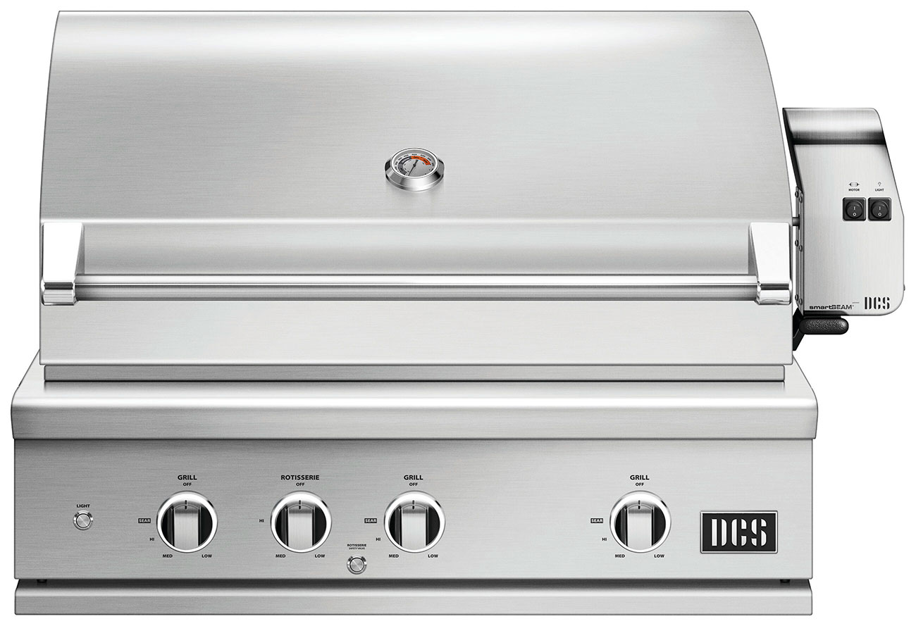 Image of Series 9 36" Built-In Gas Grill with Rotisserie & Charcoal