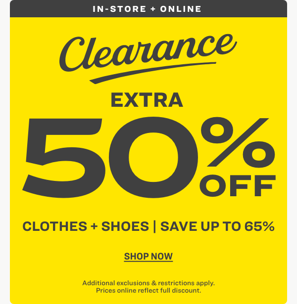 Clearance | Up to 65% Off Clothes and Shoes