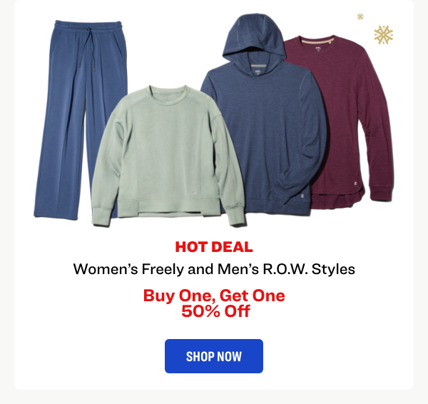 Women’s Freely and Men’s R.O.W. Styles