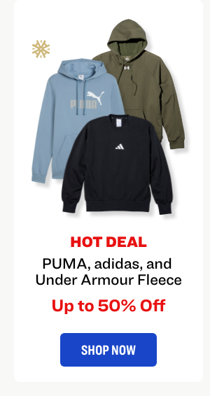 PUMA, adidas, and Under Armour Fleece