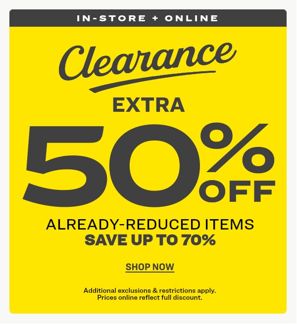 Clearance UP TO 50% OFF