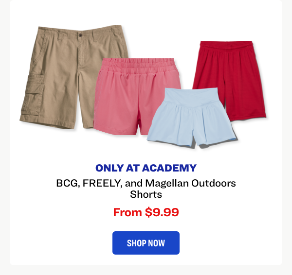 BCG, FREELY, and Magellan Outdoors Shorts
