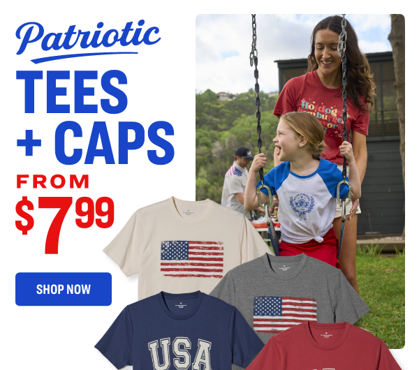 Patriotic TEES + CAPS