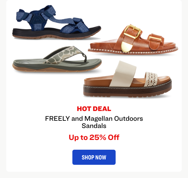 FREELY and Magellan Outdoors Sandals
