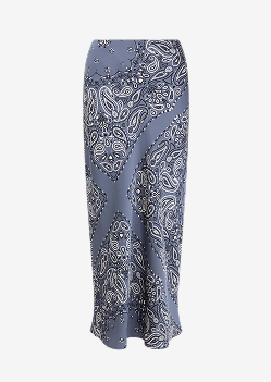 Sstin Skirt Blue