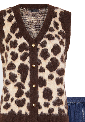 Leopard Print Vest