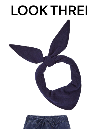 Triangle Scarf Navy