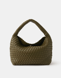 Suede shoulder bag