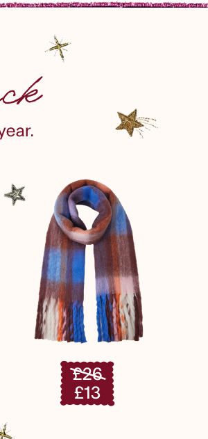 Check Print Scarf