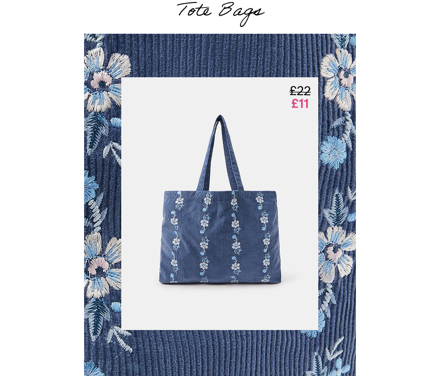 Floral Embroidered Cord Shopper Bag