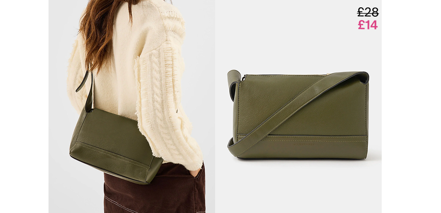 Plain Crossbody Bag Green