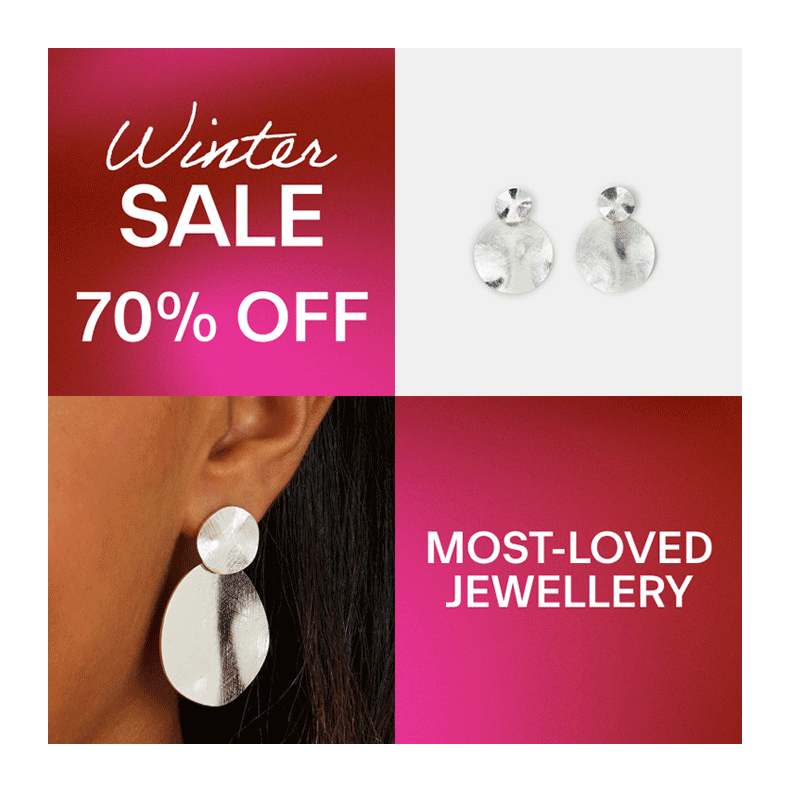 70% OFF MOST-LOVED JEWELLERY 