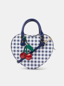Gingham Heart Crossbody Bag