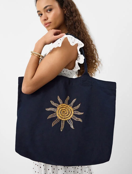 Sun Embellished Shopper Bag