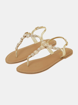Rome Sparkle Sandals Gold