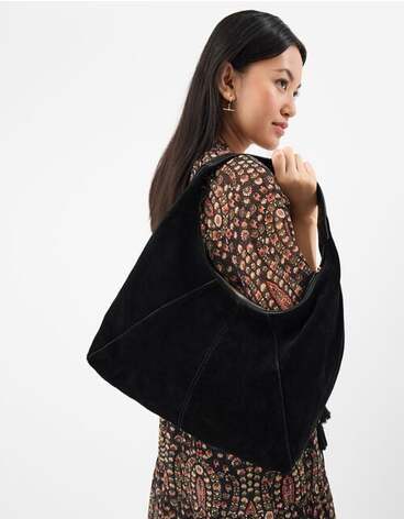 Suede Shoulder Bag