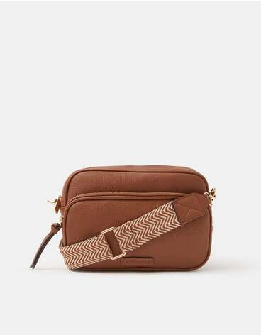Double Zip Camera Bag Tan