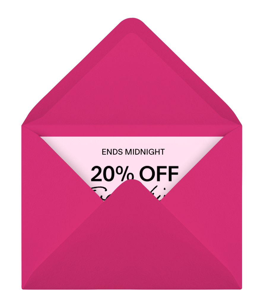 ENDS MIDNIGHT 20% OFF EVERYTHING ONLINE EXCLUSIVE 