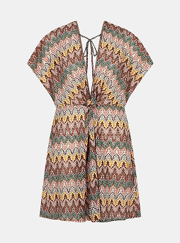 Crochet Mini Kaftan Natural