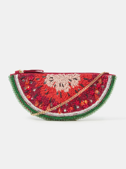 Beaded Watermelon Crossbody Bag