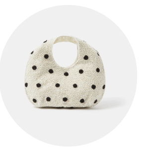 Polka Dot Beaded Bag