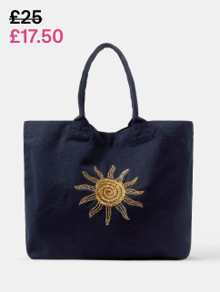 Sun Embellished Shopper Bag