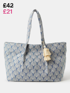 Shell Print Weekend Bag