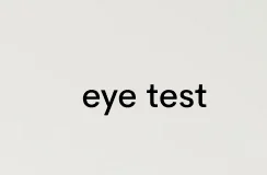 eye test