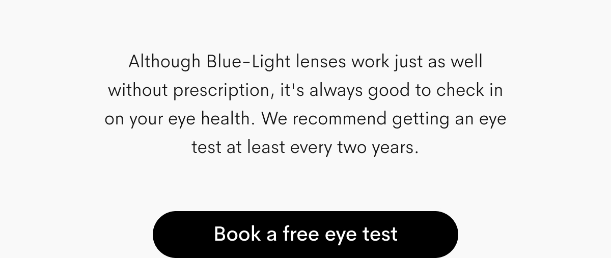 Book a free eye test