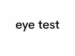 eye test