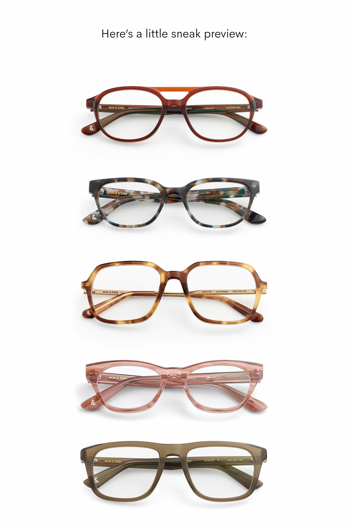 Serious about eye wear