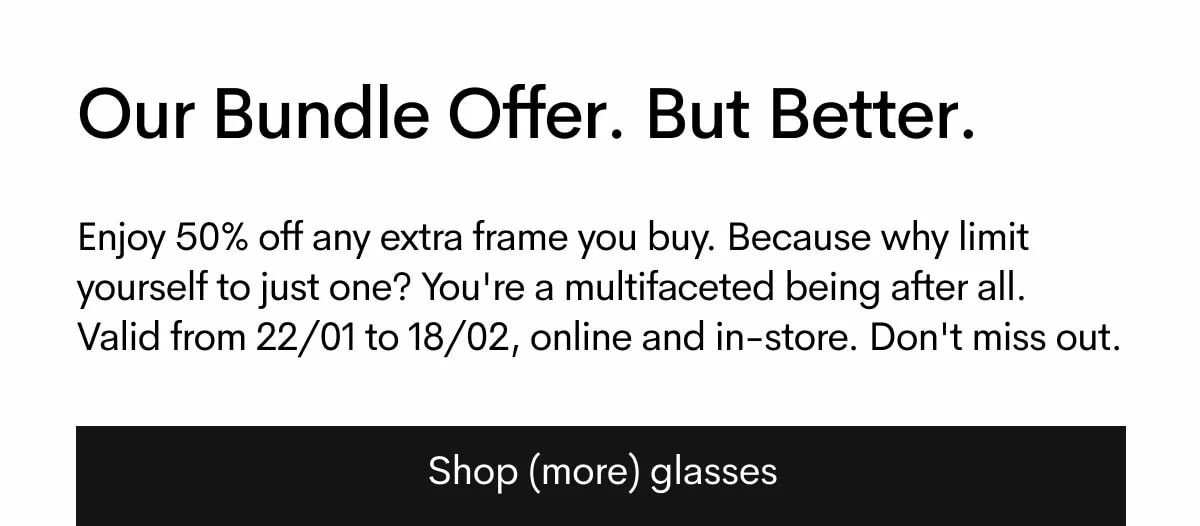 Shop (more) glasses