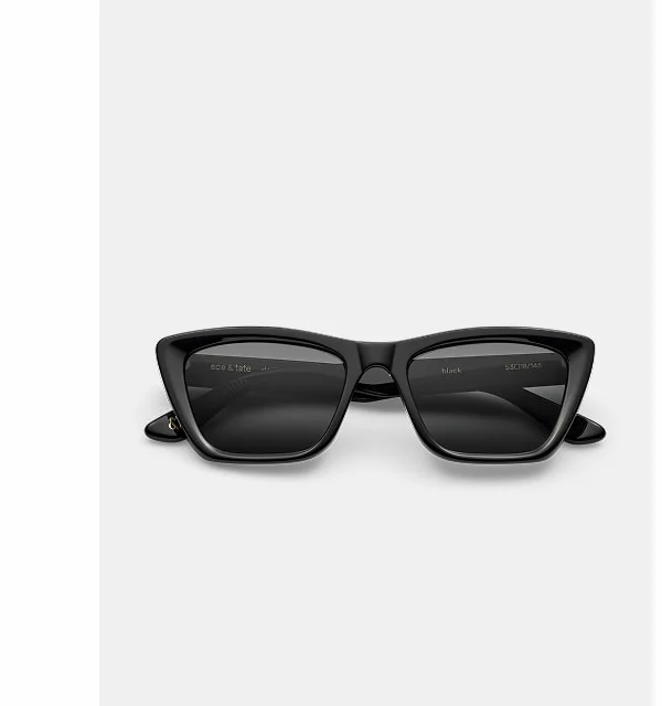 Iris Medium Black Sunglasses